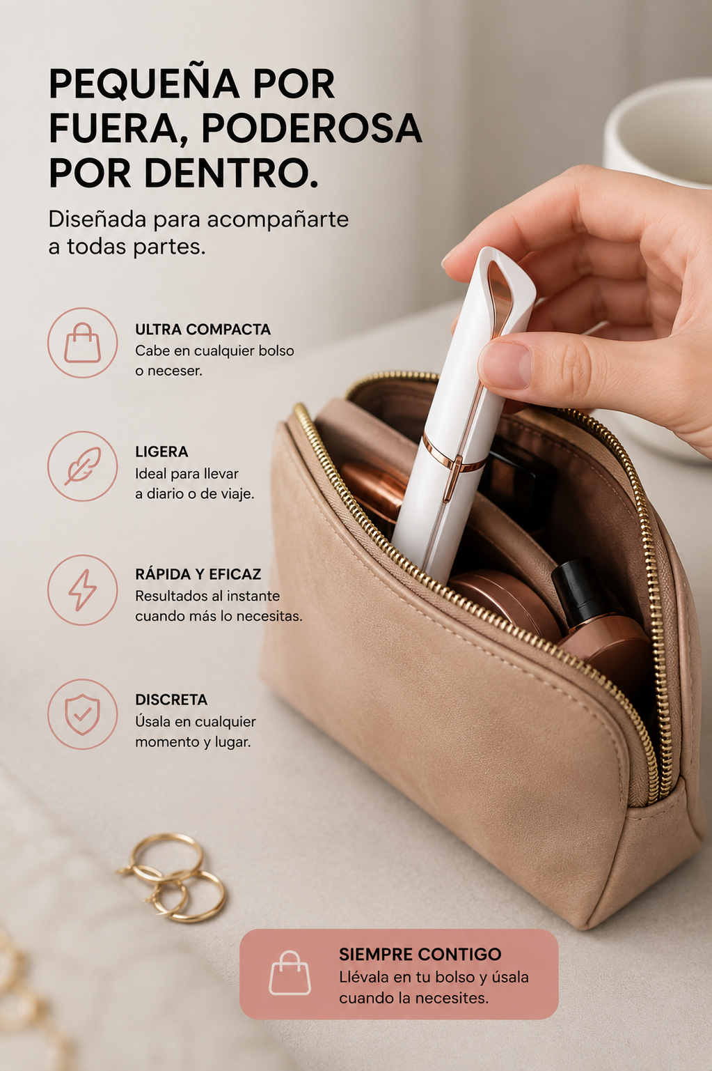 Depiladora facial RECARGABLE